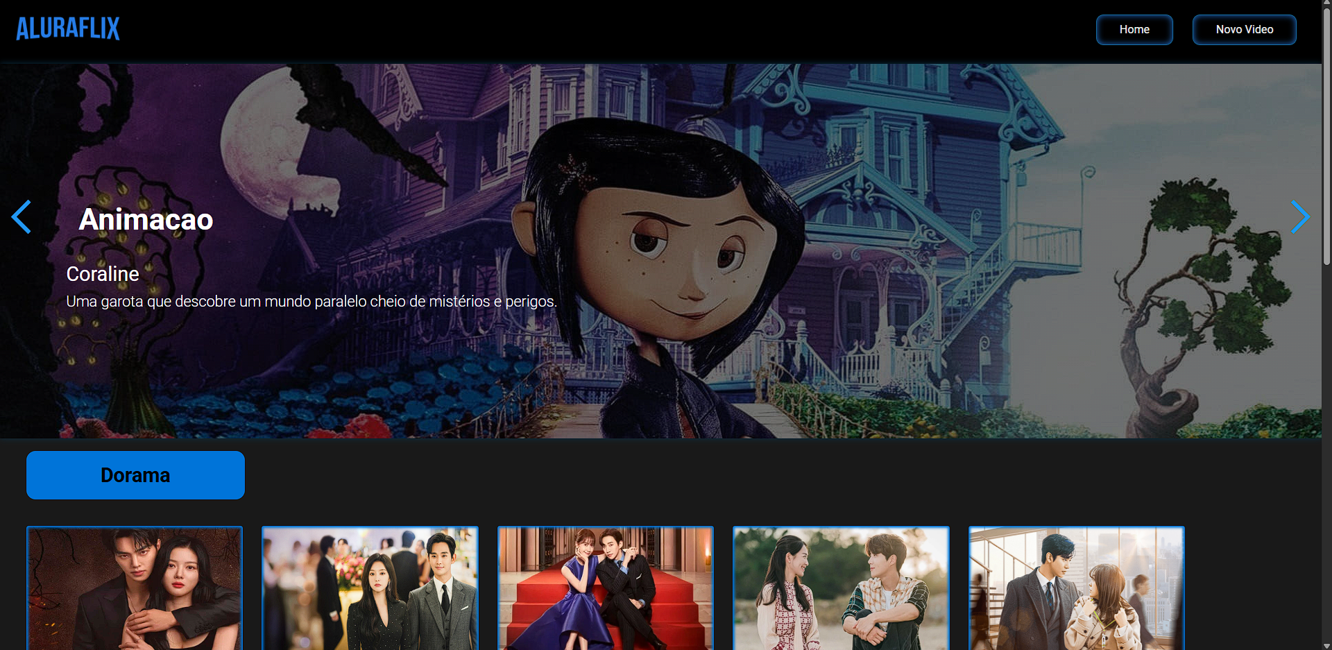 Imagem do projeto AluraFlix