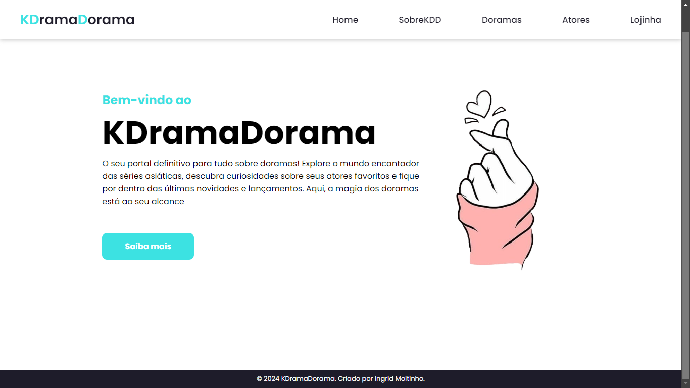 Tela inicial do KdramaDorama