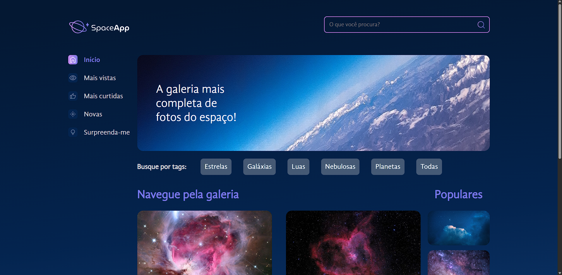 Imagem do projeto Space App